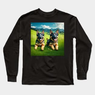 German Shepard Puppies Long Sleeve T-Shirt